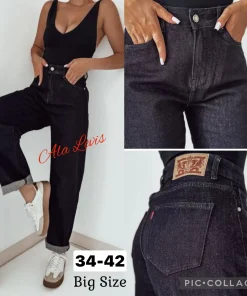 Jeansy Damskie,Size 34-42,paczka 10szt, 1 kolor