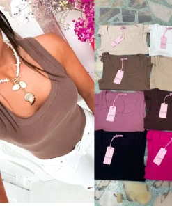 Bluzki Damskie,Size uni,paczka 6szt, mix kolor