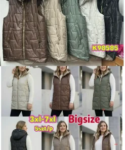 Kamizelki damskie,Size 3-7xl,paczka 5szt, 1 kolor