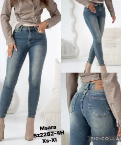 Jeansy Damskie, size xs-xl,Paczka 12szt, 1 kolor