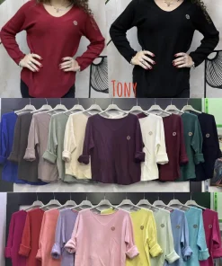 Swetry Damskie WŁOSKA,Size uni,paczka 6szt, mix kolor