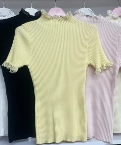 Bluzki Damskie WŁOSKA,Size uni,paczka 5szt, mix kolor