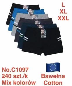 Bokserki MĘSKIE,Size m-2xl,paczka 24szt, mix kolor