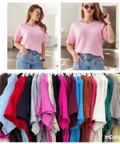 Swetry Damskie WŁOSKA,Size uni,paczka 6szt, mix kolor
