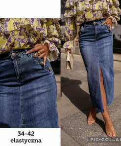 Spódnica długa Damskie,size 34-42,Paczka 10szt ,1kolor