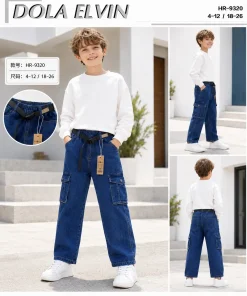 Spodnie JEANSY DZIECIĘCA,size 4-12lat,Paczka 5szt ,1kolor
