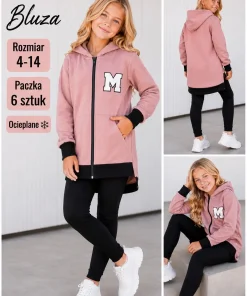 Bluzy DZIECIĘCA,size 4-14lat,Paczka 6szt ,1kolor