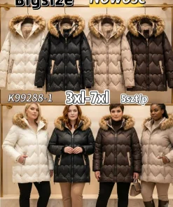 Kurtki damskie,Size 3-7xl,paczka 5szt, 1 kolor