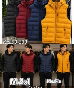 Kamizelki MĘSKA ,size m-2xl,Paczka 4szt ,1kolor