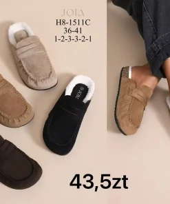Buty Klapki Damskie (36-41, 12par) 1 kolor