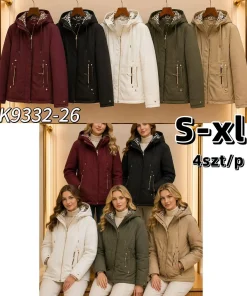 Kurtki damskie,Size s-xl,paczka 4szt, 1 kolor