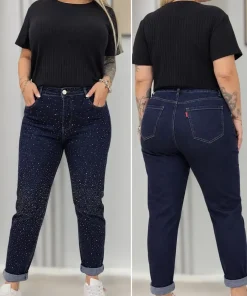 Jeansy Damskie,Size 44-54,paczka 12szt, 1 kolor