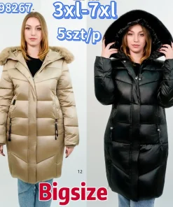 Kurtki Damskie,size 3-7xl,Paczka 5szt ,1kolor