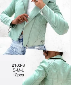 Kurtki skórzane Damskie,size s-l,paczka 12szt, 1 kolor