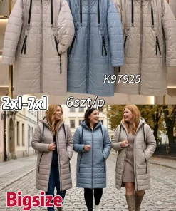 Kurtki damskie,Size 2-7xl,paczka 6szt, 1 kolor