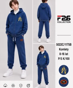 Komplety DZIECIĘCA, size 8-16lat,Paczka 5szt, 1 kolor