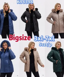 Kurtki Damskie,size 3-7xl,Paczka 5szt ,1kolor