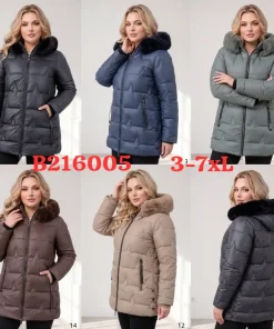 Kurtki damskie ,size 3-7xl, Paczka 5szt ,1kolor