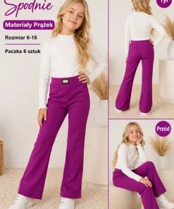 Spodnie DZIECIĘCA,size 6-16lat,Paczka 6szt,1kolor