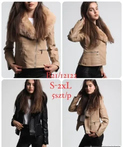 Kurtki skórzane damskie,size s-2xl,paczka 5szt ,1kolor