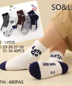Skarpetki DZIECIĘCA,Size 23-34,paczka 40szt, mix kolor