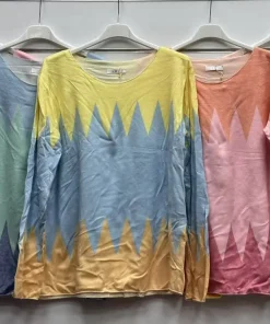 Bluzki Damskie WŁOSKA,Size uni,paczka 6szt, mix kolor