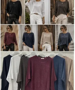 Swetry damskie,Size uni,paczka 12szt, mix kolor