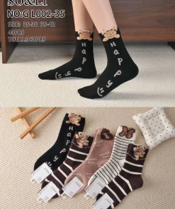 Skarpety Damskie, size 35-42,Paczka 40szt, mix kolor