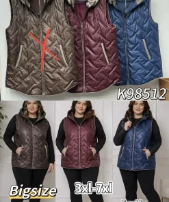 Kamizelki DAMSKI ,size 3-7xl,Paczka 5szt ,1 kolor