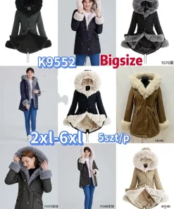 Kurtki Damskie,size 2-6xl,Paczka 5szt ,1kolor