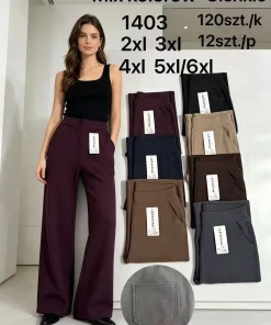 Spodnie Damskie,size 2xl/3xl-5xl/6xl,paczka 12szt, mix kolor
