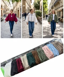 Kurtki Damskie WŁOSKA,Size uni,paczka 6szt, mix kolor