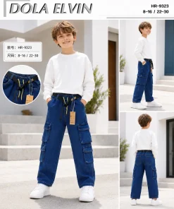 Spodnie JEANSY DZIECIĘCA,size 8-16lat,Paczka 5szt ,1kolor