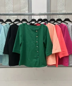 Bluzki damskie WŁOSKA,Size uni ,paczka 6 szt mix kolor