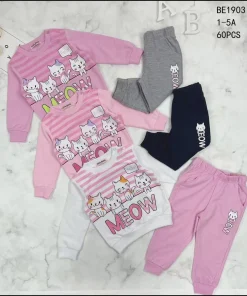 Komplety DZIECIĘCA, size 1-5lat,Paczka 15szt, mix kolor