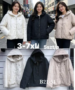 Kurtki damskie ,size 3-7xl,Paczka 5szt ,1kolor