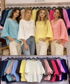 Swetry Damskie WŁOSKA,Size uni,paczka 6szt, mix kolor