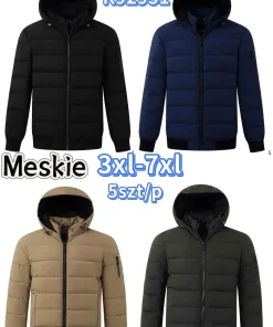 Kurtki MĘSKA ,size 3-7xl,Paczka 5szt ,1kolor