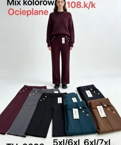 Spodnie Damskie,size 5xl/6xl-8xl/9xl,paczka 12szt, mix kolor