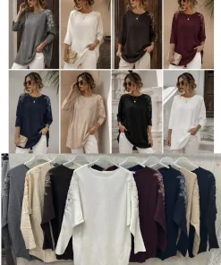 Swetry damskie,Size uni,paczka 12szt, mix kolor