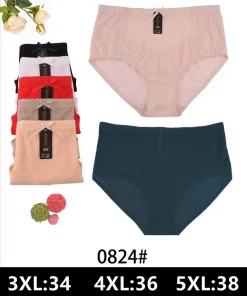 Majtki Damskie,size 3xl-5xl,paczka 24szt,mix kolor