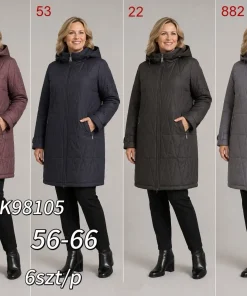 Kurtki damskie,Size 56-66,paczka 6szt, 1 kolor