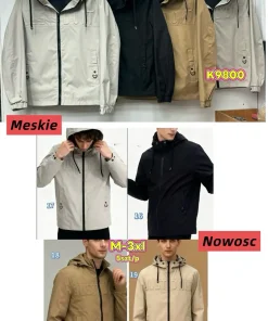 Kurtki MĘSKA ,size m-3xl,Paczka 5szt ,1kolor