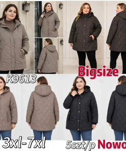 Kurtki Damskie ,size 3-7xl,paczka 5szt ,1kolor