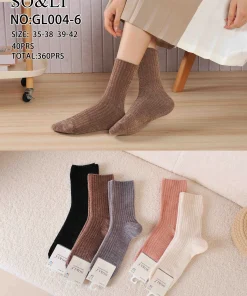Skarpety Damskie, size 35-42,Paczka 40szt, mix kolor