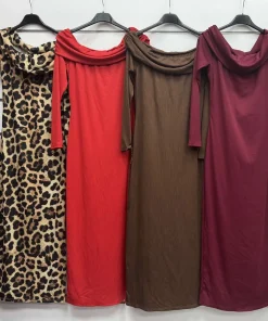 Sukienki Damskie WŁOSKA,Size uni,paczka 6szt, mix kolor