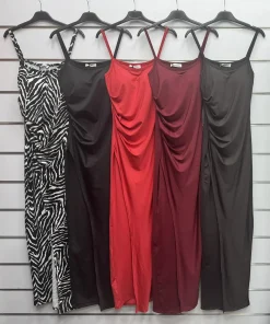 Sukienki Damskie WŁOSKA,Size uni,paczka 6szt, mix kolor