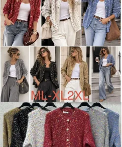 Swetry damskie,Size m/l-xl/2xl,paczka 6szt, mix kolor