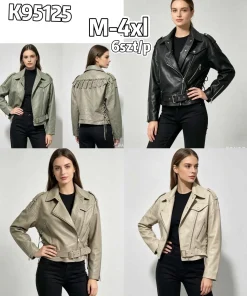 Kurtki skórzaneDamskie,size m-4xl,Paczka 6szt ,1kolor