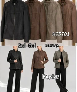 Kurtki skórzane damskie,Size 2-6xl,paczka 5szt, 1 kolor